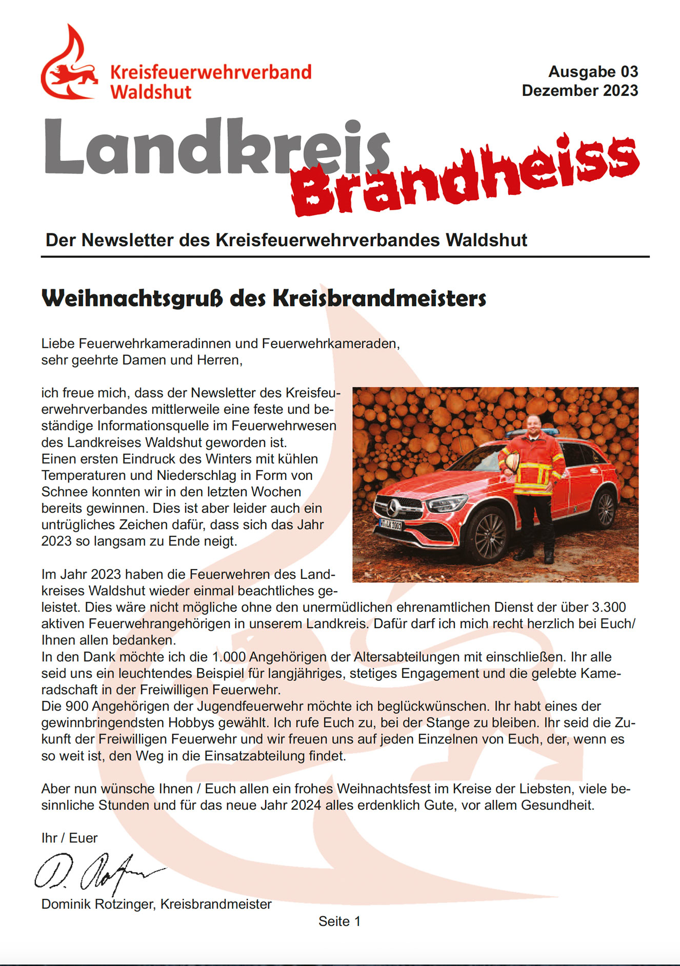 Kreisfeuerwehrverband Newsletter 2/23